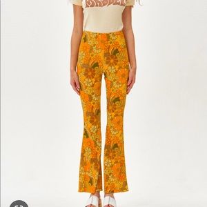 damson madder retro floral pants